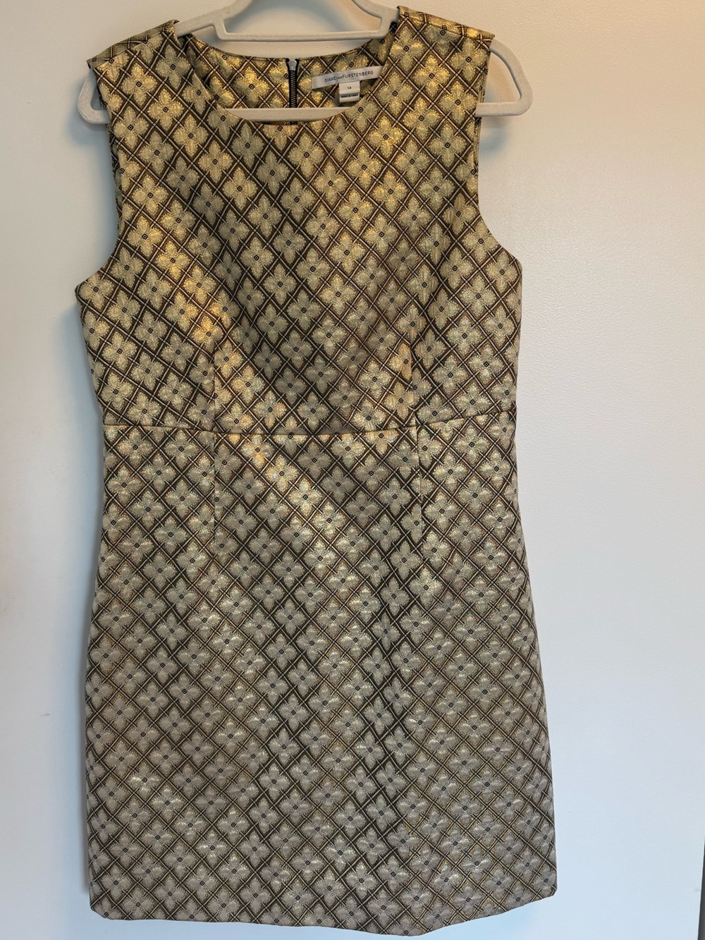 Diane Von Furstenberg Gold Carrie Two Dress